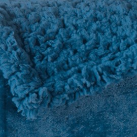 Cobertor Flannel e Sherpa Lã de Carneiro Casal   AZUL OCEANO - Tessi