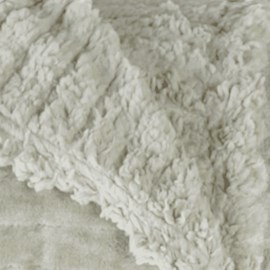 Cobertor Flannel e Sherpa Lã de Carneiro Casal   OLIVE - Tessi